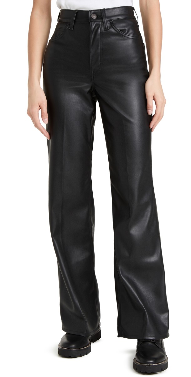 Levi's 70s Flare Faux Leather Jeans Leather Night