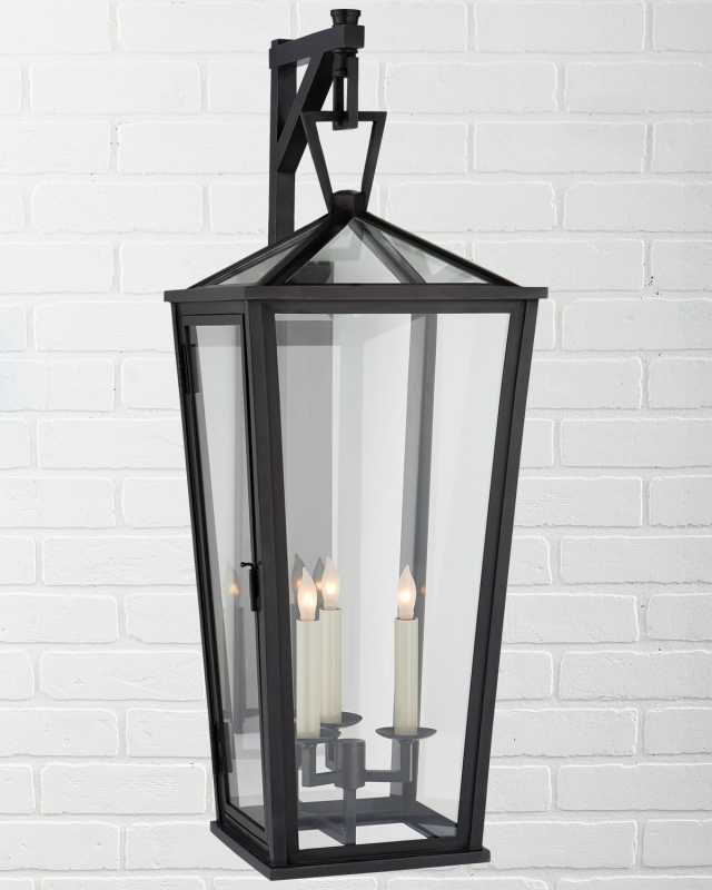 Darlana Large Tall Bracketed Wall Lantern By Chapman & Myers