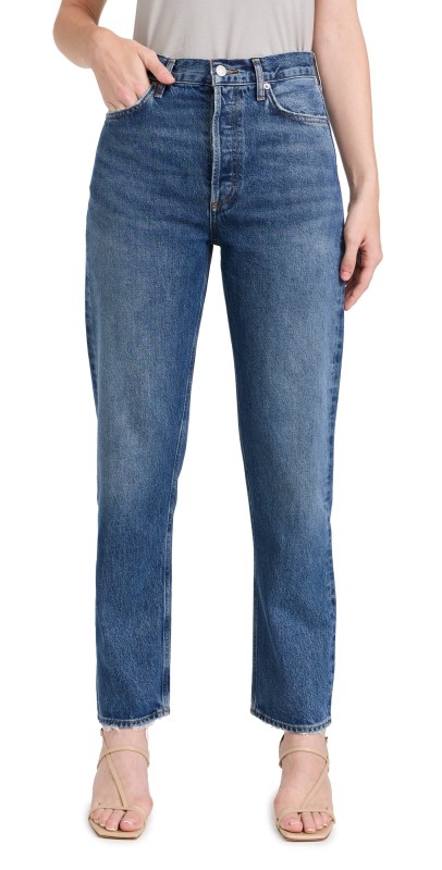 AGOLDE 90s Pinch Waist: High Rise Straight Jeans Essence