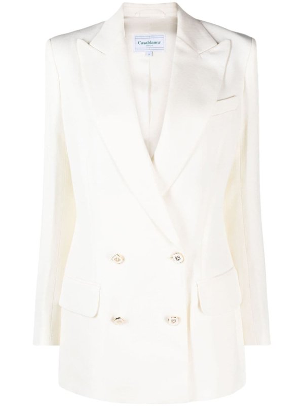 double-breasted tailored blazer