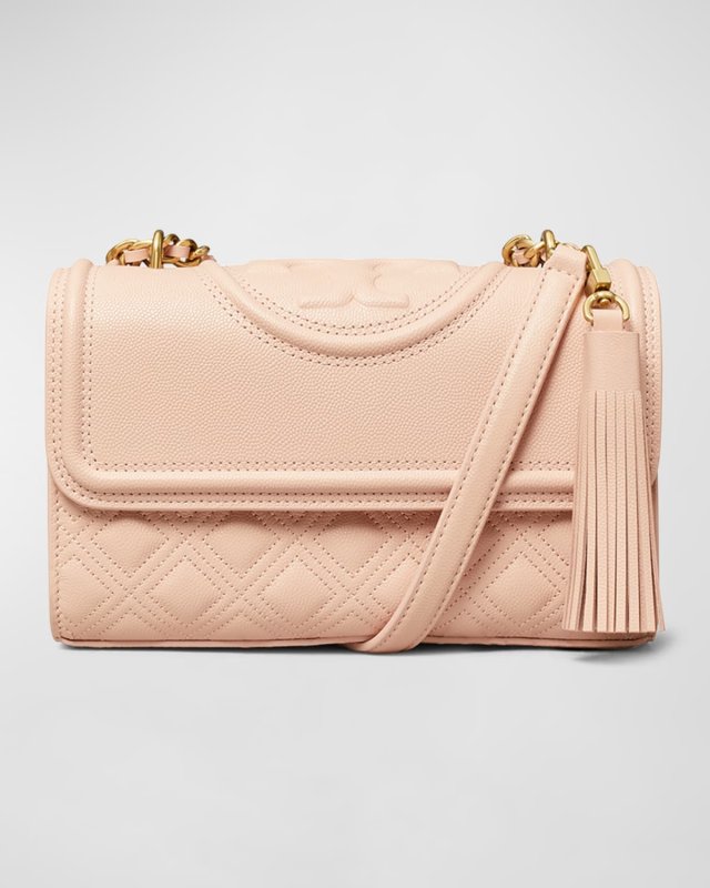 Fleming Small Convertible Leather Shoulder Bag