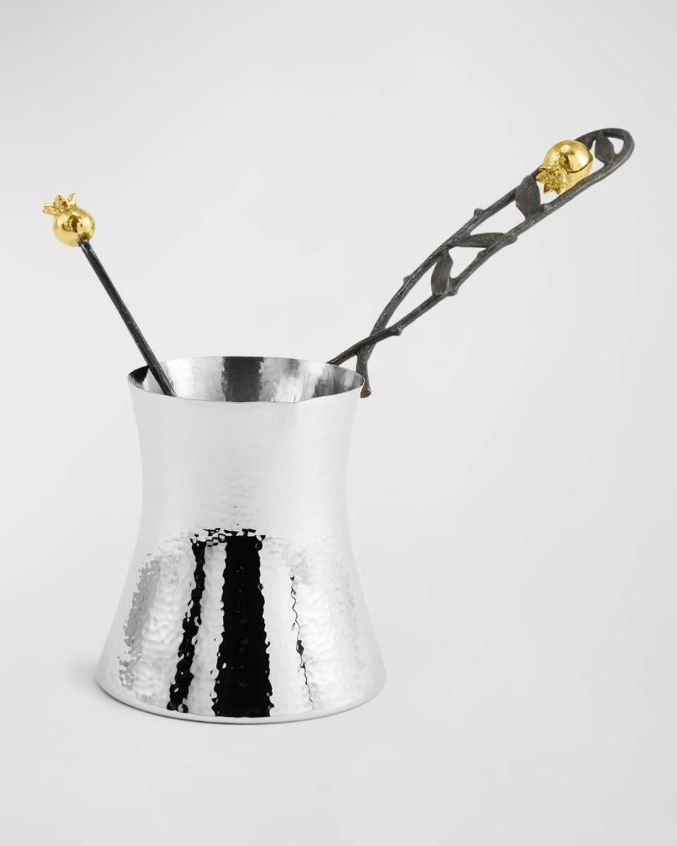 Pomegranate 33 oz. Coffee Pot with Spoon