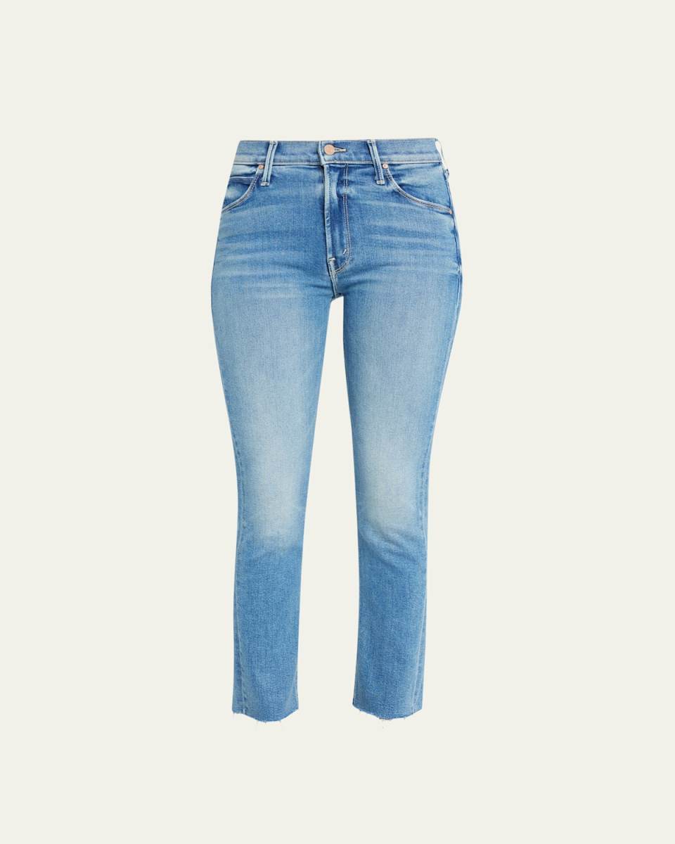 The Dazzler Ankle Fray Cropped Straight Jeans