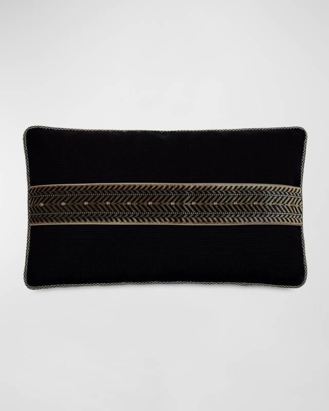 Talena Nailhead-Embellished Decorative Pillow, 15" x 26"