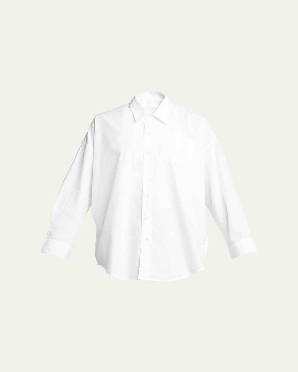 Drop Neck Oxford Shirt