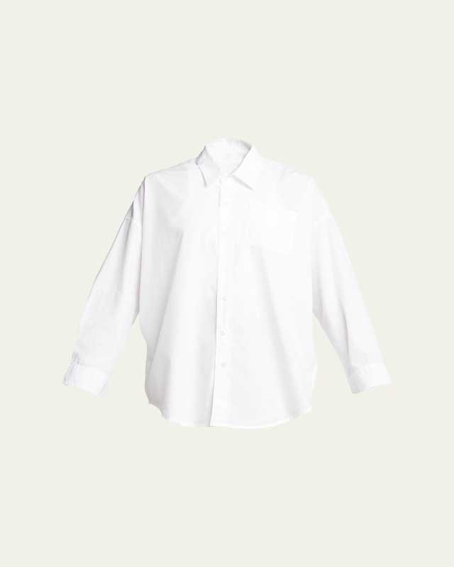 Drop Neck Oxford Shirt