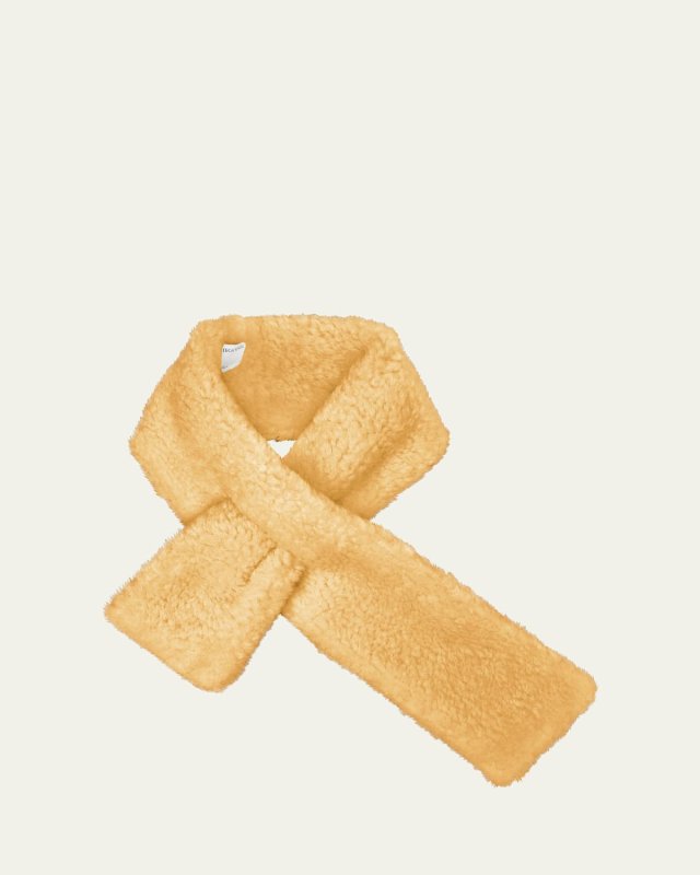 Teddy Shearling Pull-Through Scarf