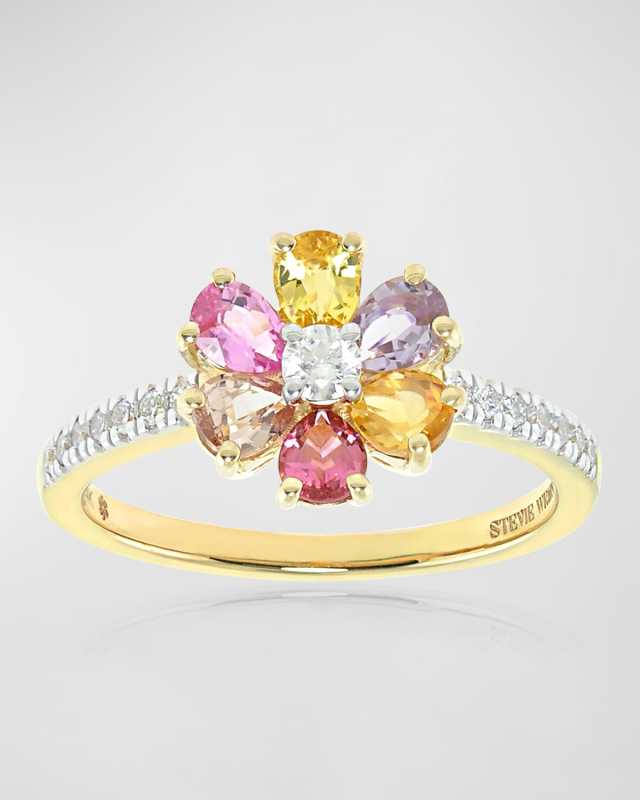Pear Petal 14K Ring