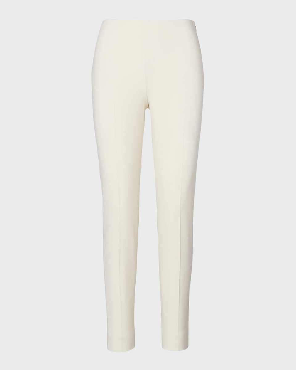 Annie Straight-Leg Stretch-Wool Pants