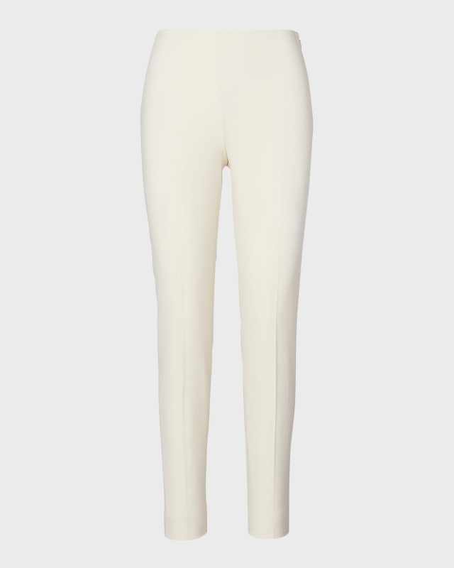 Annie Straight-Leg Stretch-Wool Pants