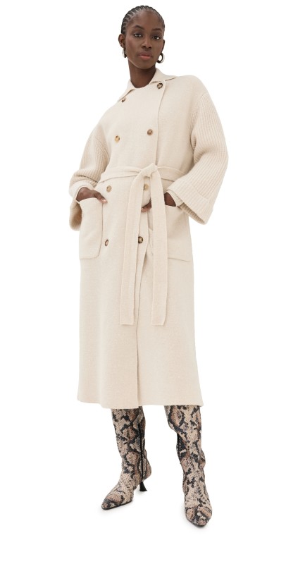 CO Oversized Knit Cardigan Ivory