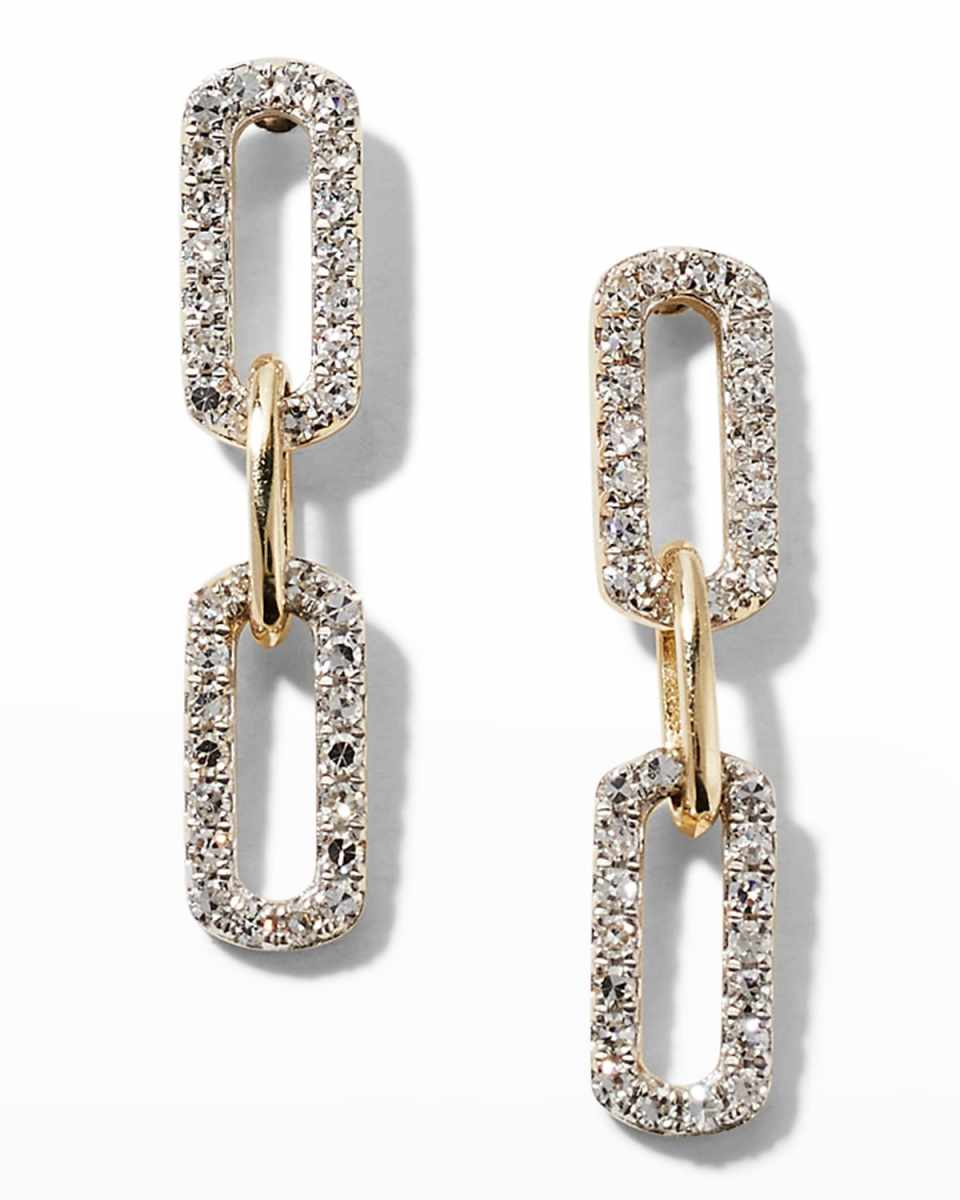 Diamond Sparkle Chain Earrings