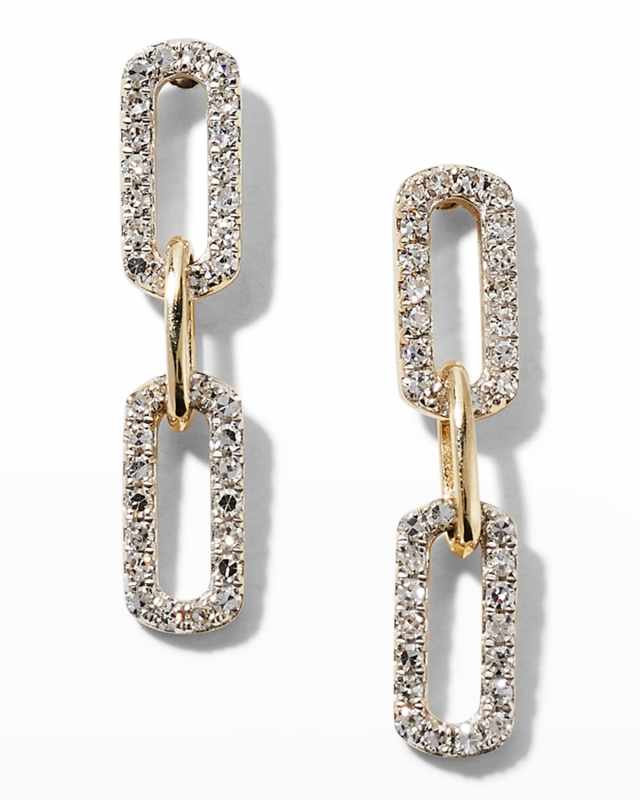 Diamond Sparkle Chain Earrings