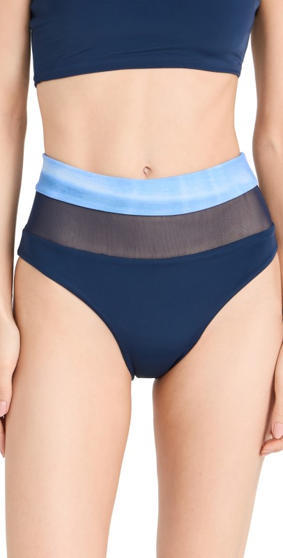 Nomads Bay Bikini Bottoms II Passport Blue + Agua Print