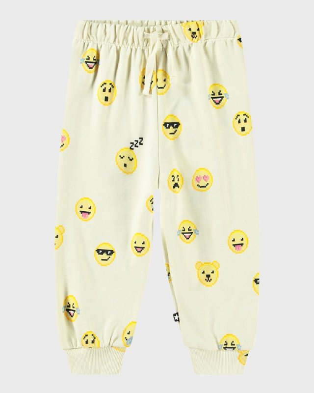 Boy's Simeon Emoticon-Inspired Sweatpants. Size Newborn-4