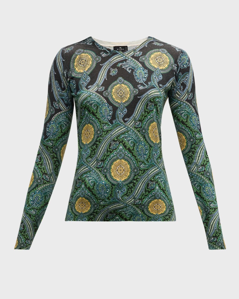 Printed Knitwear Top