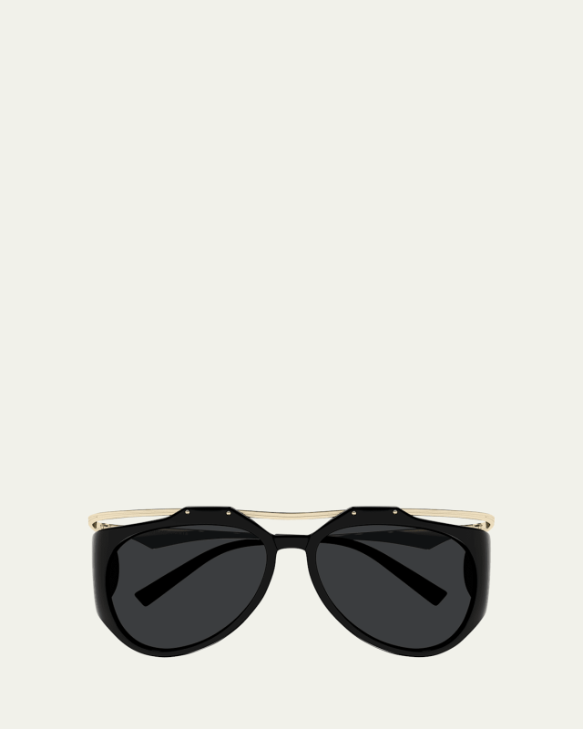 Amelia Plastic & Metal Aviator Sunglasses