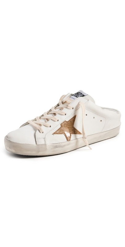 Golden Goose Super-Star Sabot Sneakers White/Gold