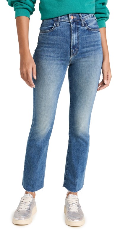 MOTHER The Hustler Ankle Fray Jeans Healing Jar