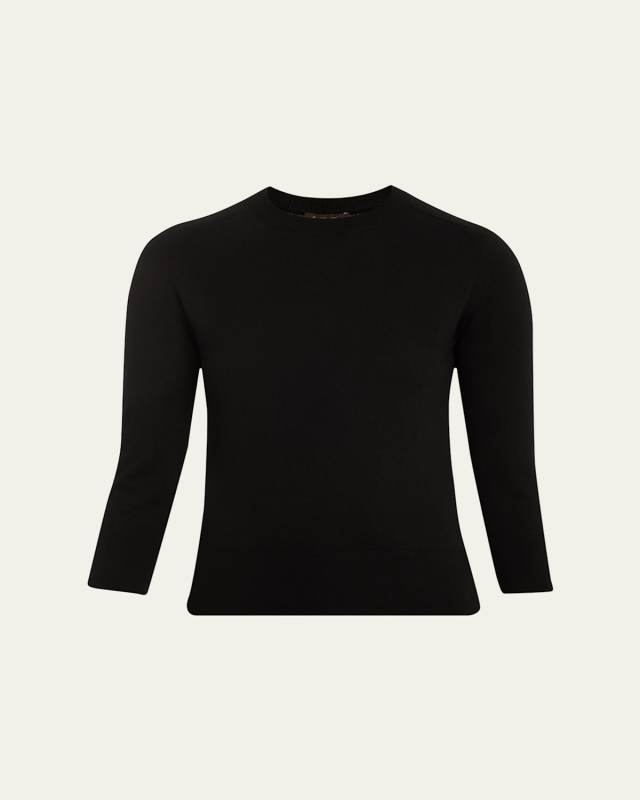 Girocollo Manica Neo Piuma Cashmere Sweater