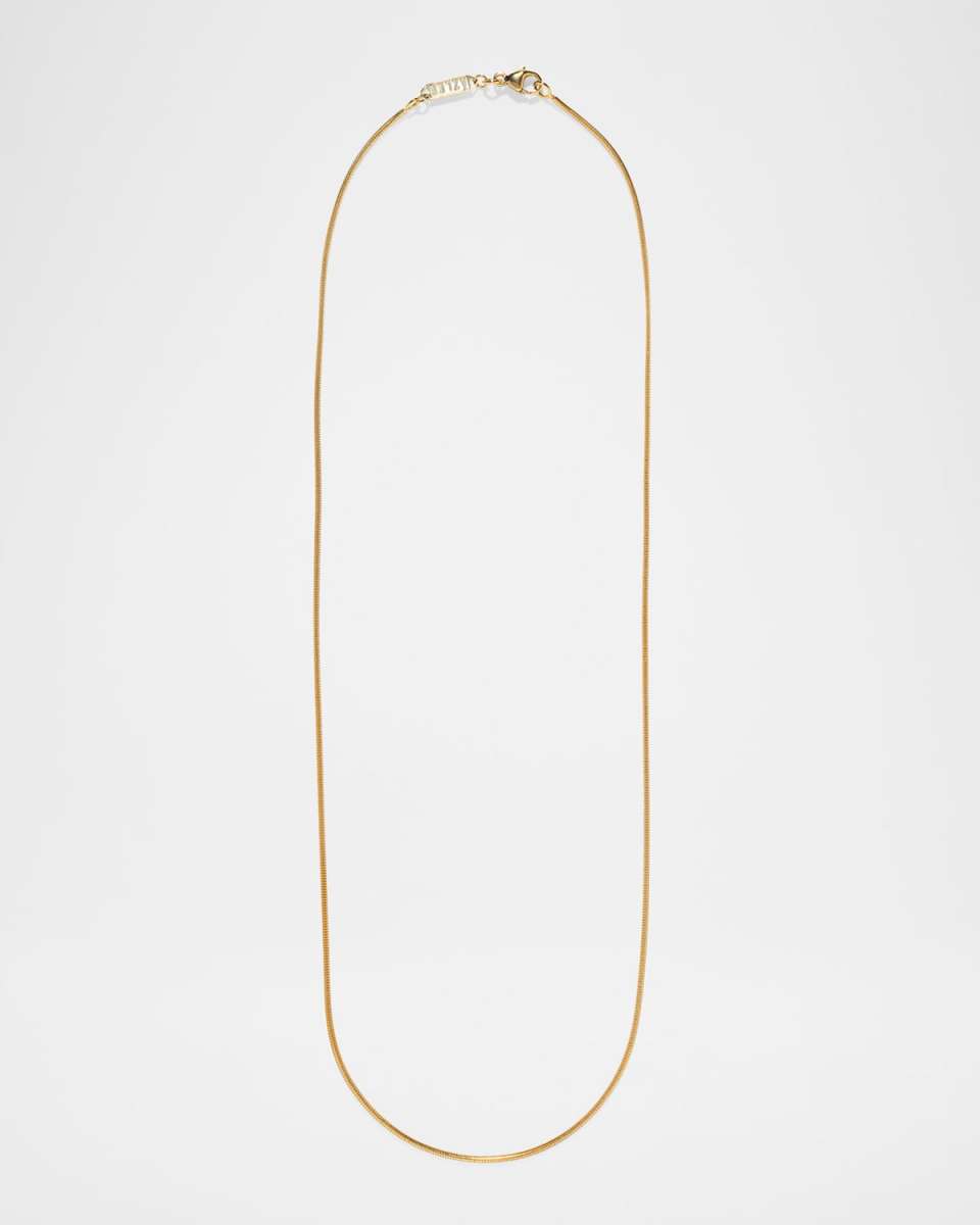18K Yellow Gold Cascade Chain Necklace, 20"L