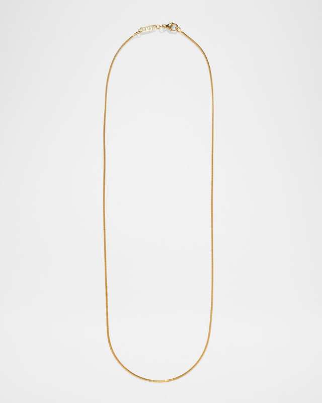 18K Yellow Gold Cascade Chain Necklace, 20"L