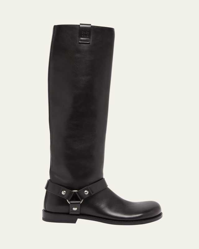 Campo Leather Harness Biker Boots