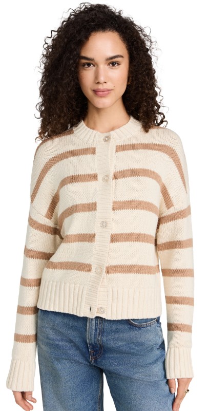 KULE The Edith Cardigan Cream/Toffee
