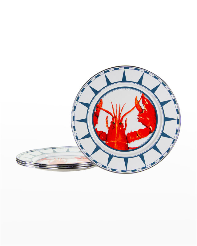 Lobster Dinner Plates, Set of 4
