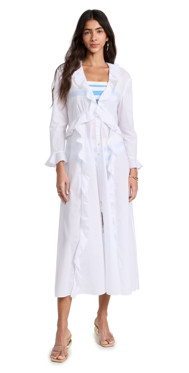 STAUD Zion Dress White