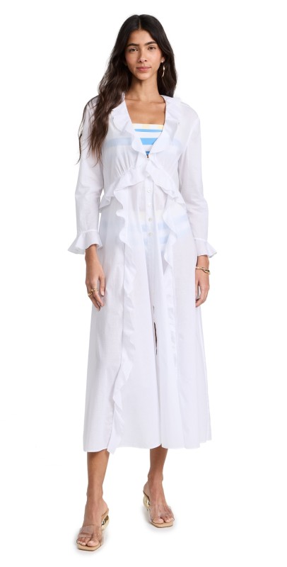 STAUD Zion Dress White