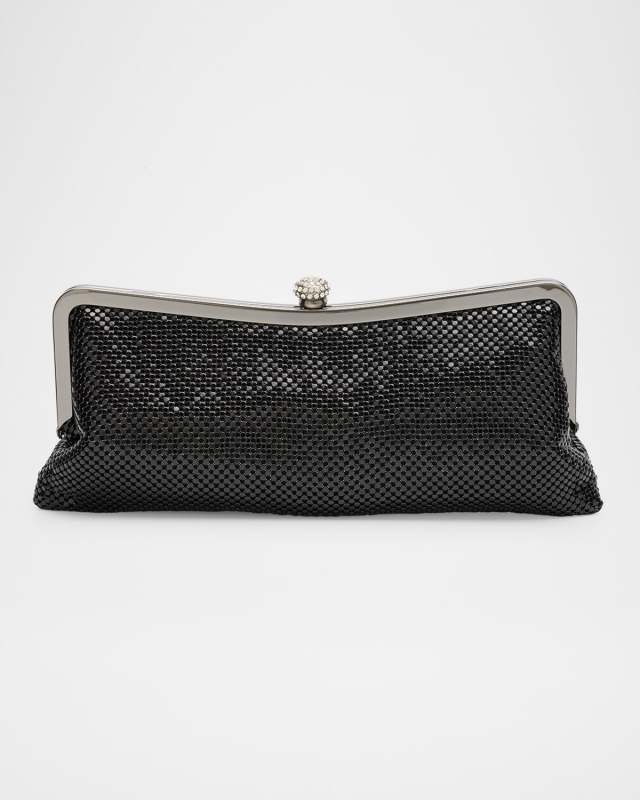 Mesh Brass Evening Clutch Bag