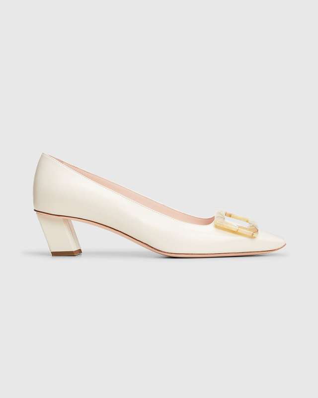 Belle Vivier Buckle Ballerina Pumps