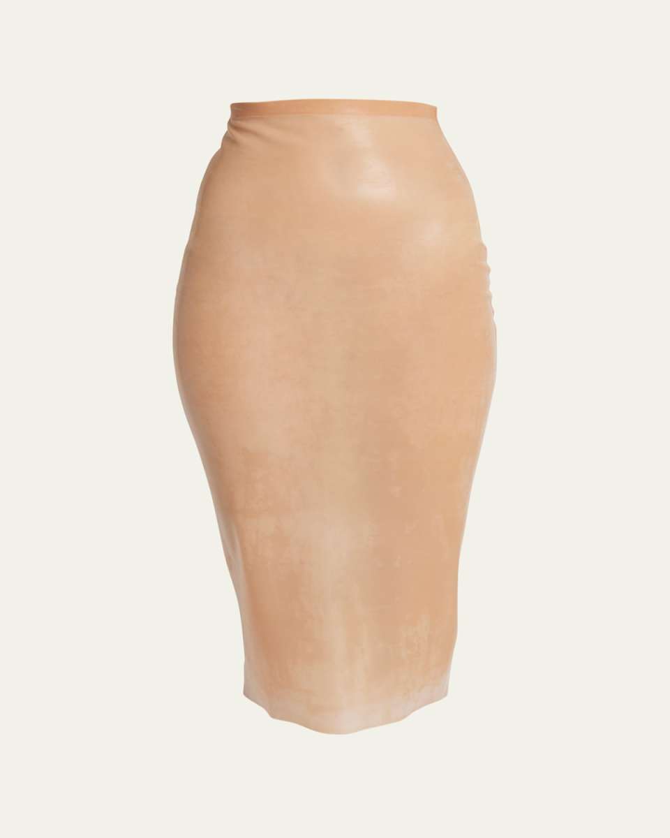 Sheer Latex Pencil Skirt