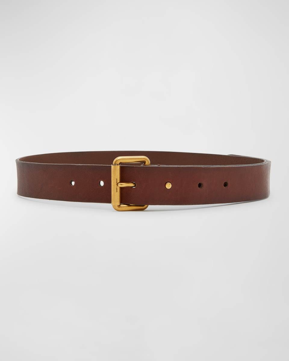 Genuine Leather & Brass Belt