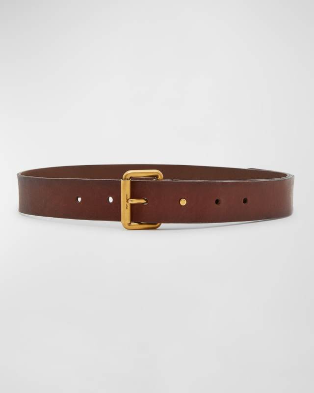 Genuine Leather & Brass Belt