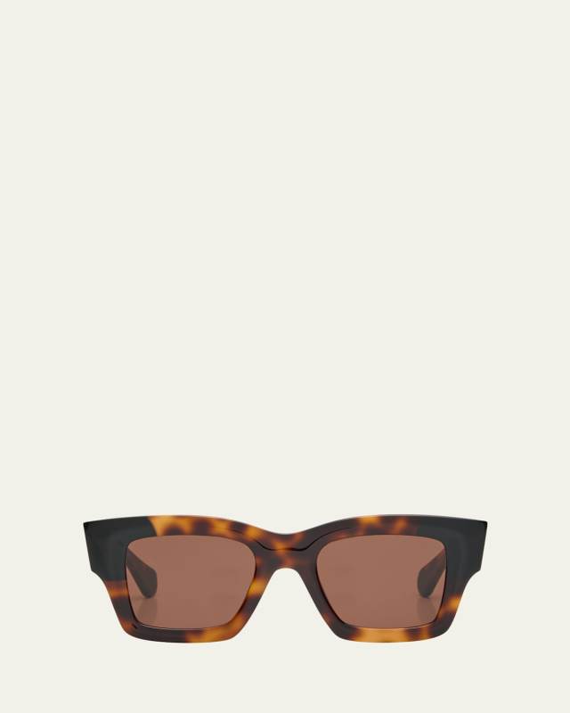 Les Lunettes Baci Square Acetate Sunglasses