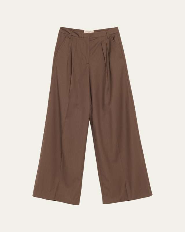 Elia Pinstripe Wool Pants
