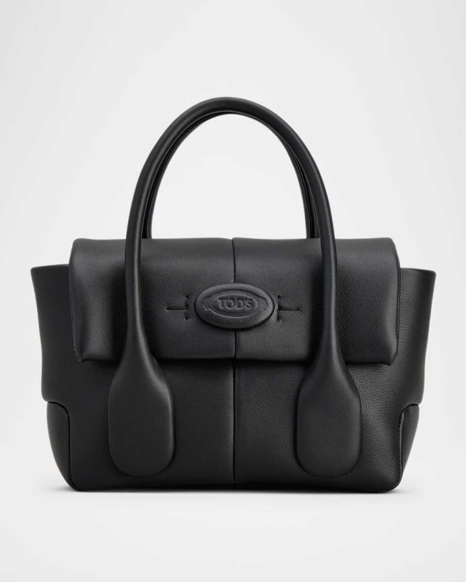 Mini Flap Leather Top-Handle Bag