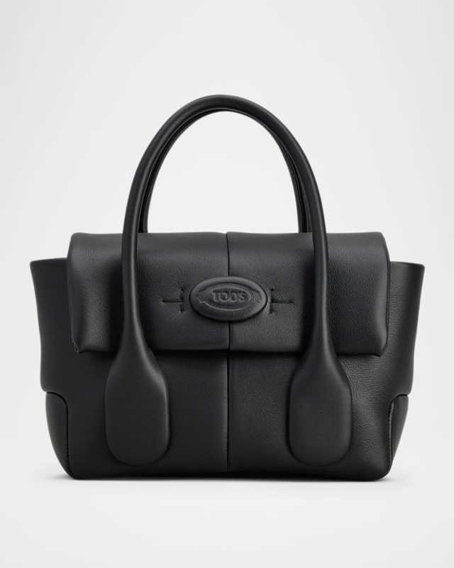 Mini Flap Leather Top-Handle Bag
