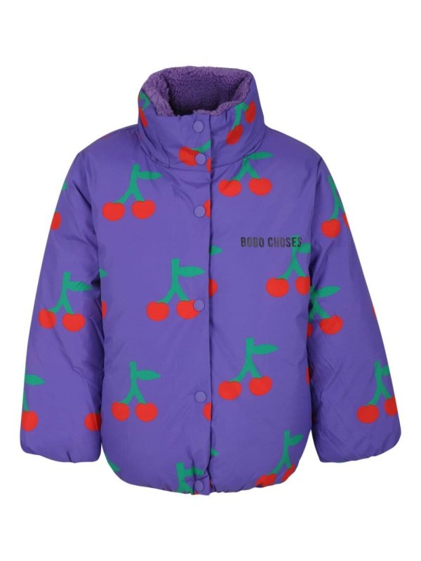 cherry-print jacket