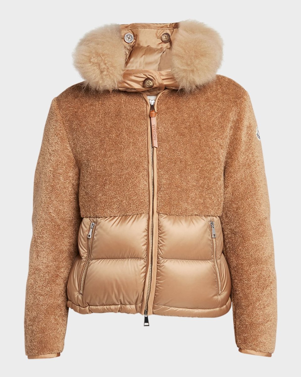Marne Teddy Combo Puffer Jacket