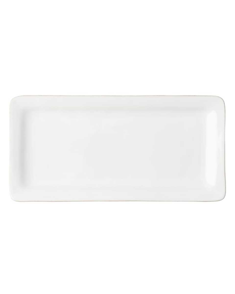 Puro 15" Rectangular Appetizer Platter - Whitewash
