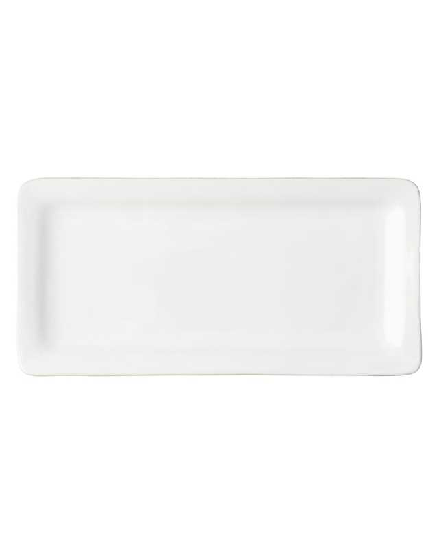 Puro 15" Rectangular Appetizer Platter - Whitewash