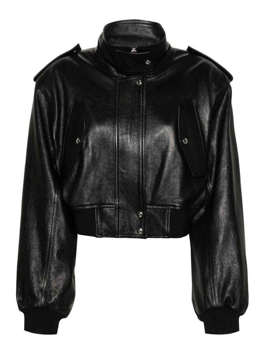 Khaite Blouson En Cuir - Noir
