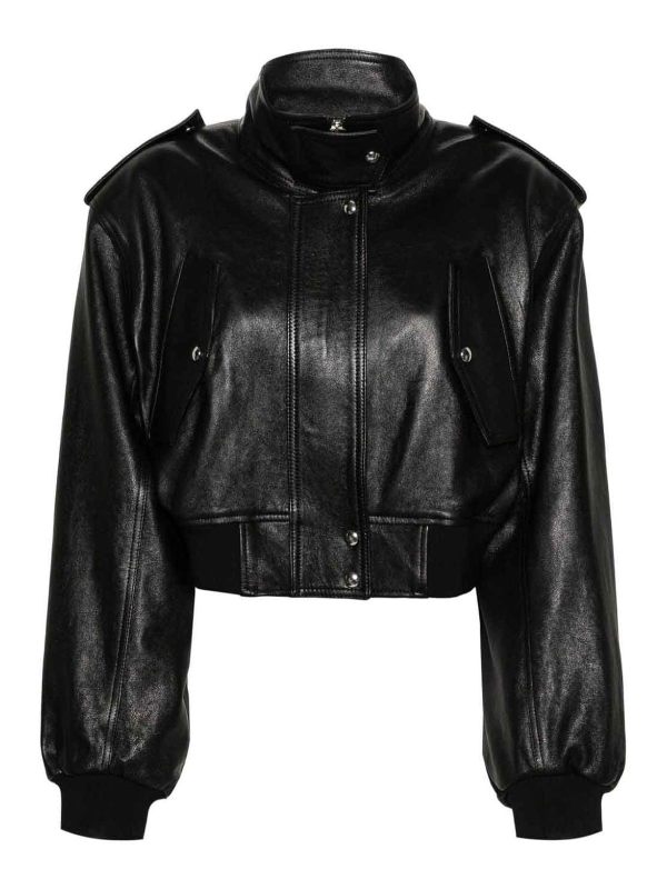 Khaite Blouson En Cuir - Noir