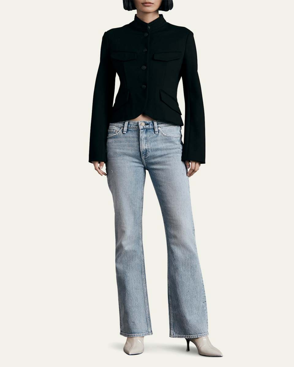 Peyton Mid-Rise Bootcut Jeans
