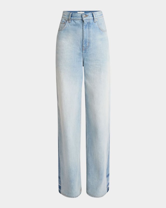 Denim Wide Leg Trousers