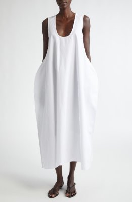 Khaite Coli Cotton Fit & Flare Dress