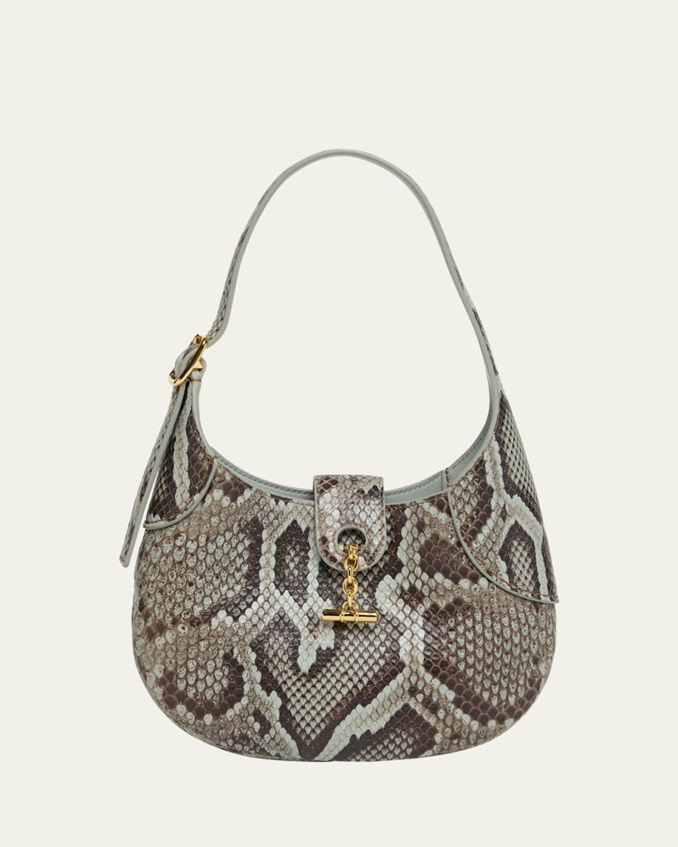 Bobbin Mini Python Shoulder Bag
